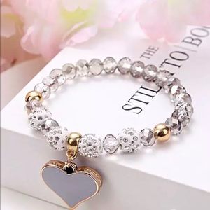 Acrylic Beaded Elastic Bracelet 💕